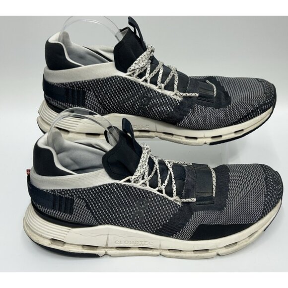 On Cloud Cloudnova Shoes Mens 11 Black Gray Athletic Running Walking Sneaker - Picture 1 of 8